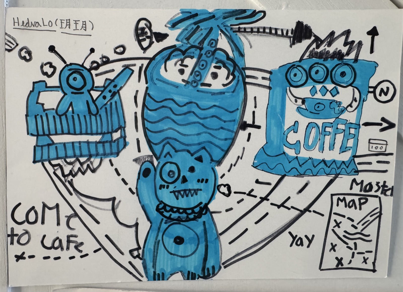 Blue Monster Coffee Quest