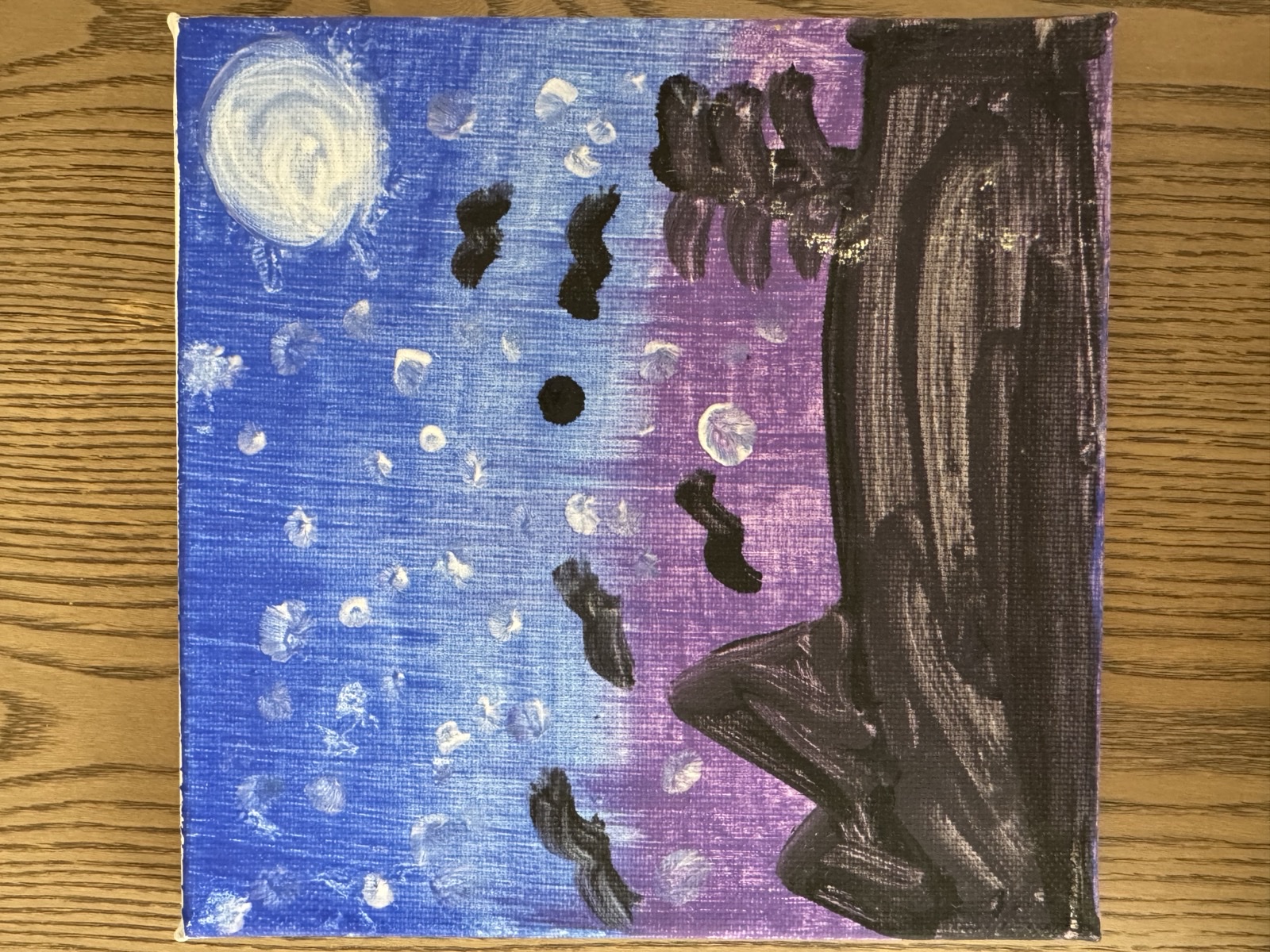 Starry Moonlit Tree
